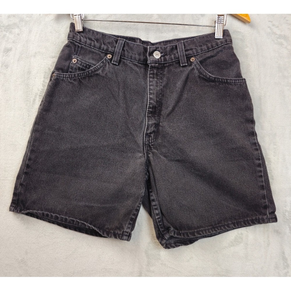 Vintage 90's Black Levi's Shorts Size 10 Moms  Relaxed Fit 36951  Made in USA